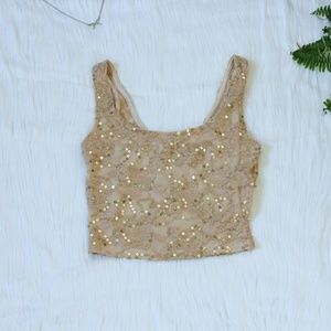 NWOT Creme Crop Top